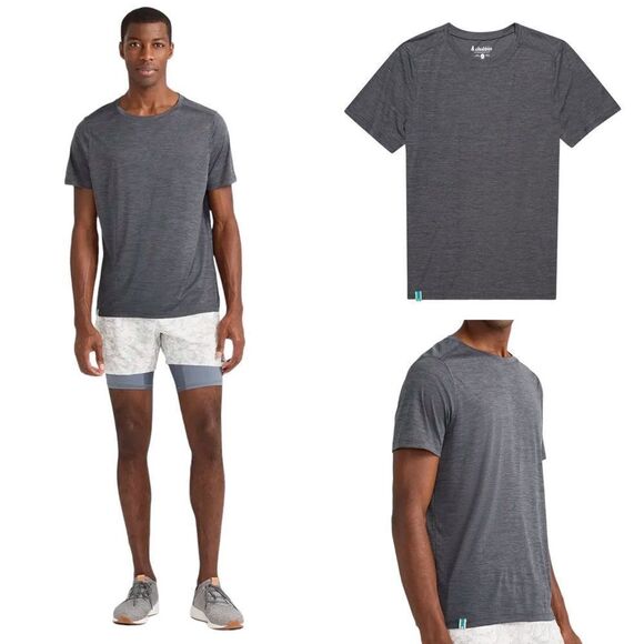 Chubbies The Embers Heathered Gray Short Sleeve Sport T Shirt NWT - Picture 1 of 12